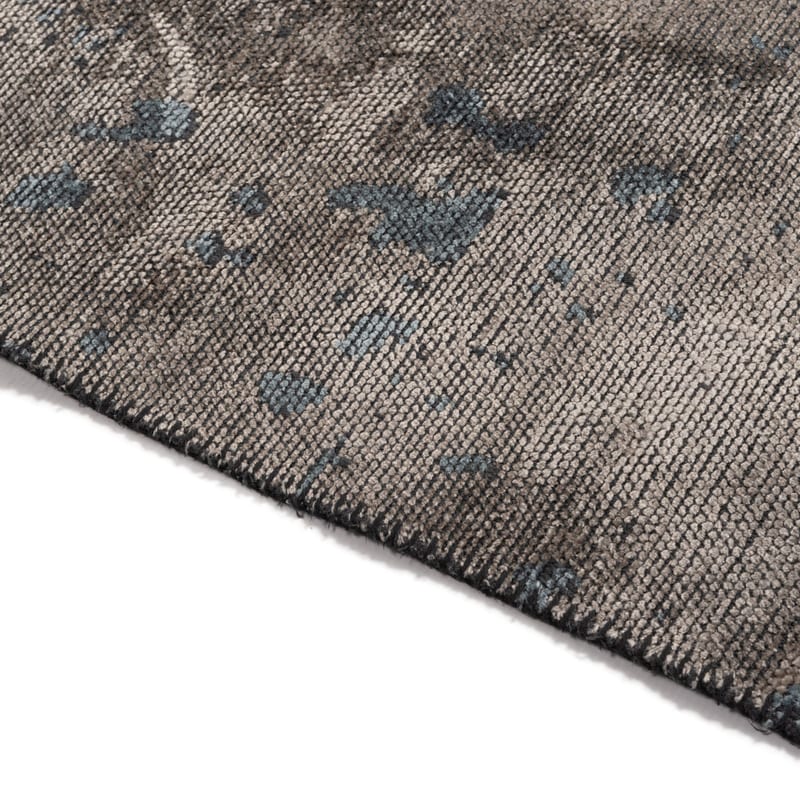 Velours vintage vloerkleed - Rousseau 36 - Donkerblauw