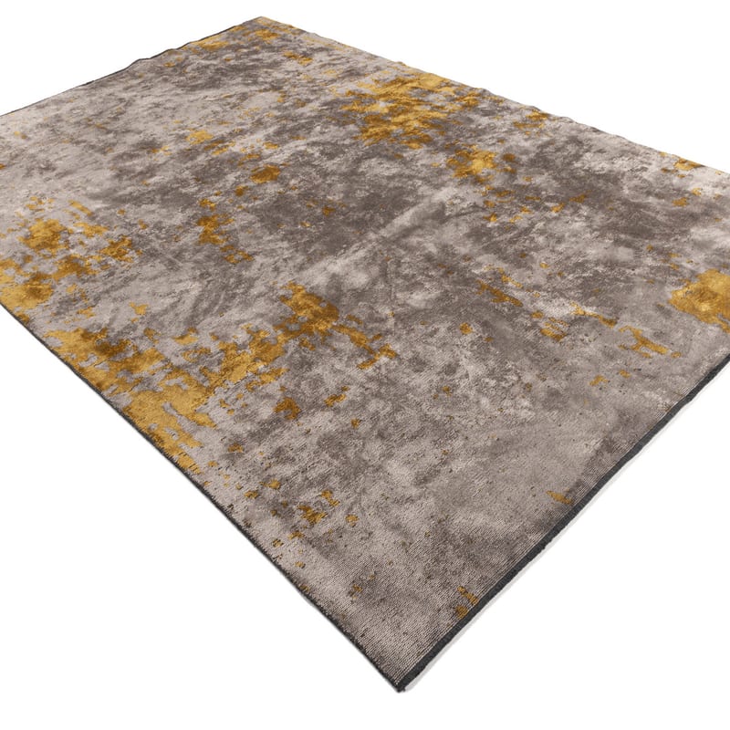 Velours vintage vloerkleed - Rousseau 62 - Okergeel