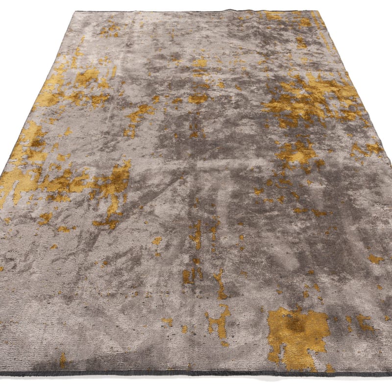 Velours vintage vloerkleed - Rousseau 62 - Okergeel