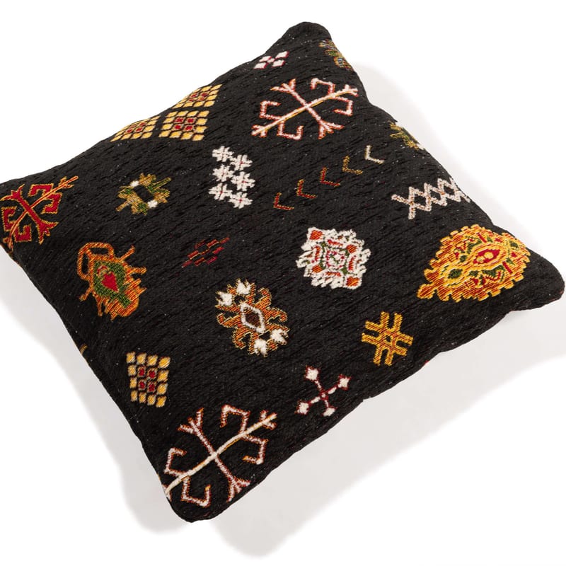 Sierkussen 50x50 Bolivian Etis Black Floorpassion X Fred