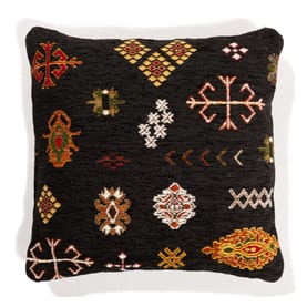 Fred van Leer Sierkussen Bolivian Etis Black Fred van Leer Sierkussen Bolivian Etis Black
