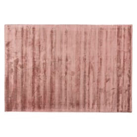 Floorpassion Ryker 44 - Velvet Viscose Vloerkleed Burgundy Roze