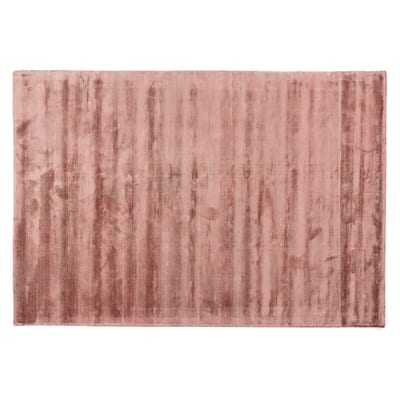 Floorpassion Ryker 44 - Velvet Viscose Vloerkleed Burgundy Roze