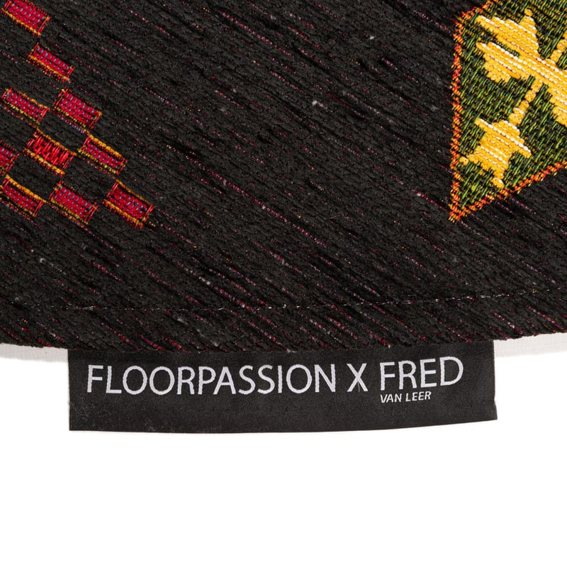 Bolivian Etis Black 25 - Rond Vloerkleed Floorpassion X Fred