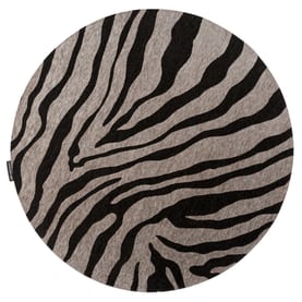 Fred van Leer Rond vloerkleed Serengeti Zebra - Floorpassion X Fred Fred van Leer Rond vloerkleed Serengeti Zebra - Floorpassion X Fred
