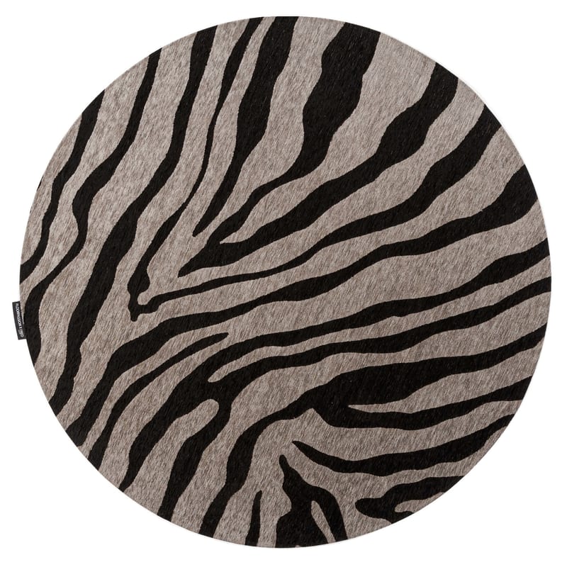 Rond vloerkleed Serengeti Zebra - Floorpassion X Fred