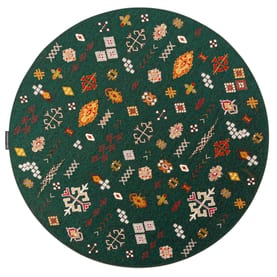 Fred van Leer Rond vloerkleed - Bolivian Etis Smaragd Green 55 Fred van Leer Rond vloerkleed - Bolivian Etis Smaragd Green 55