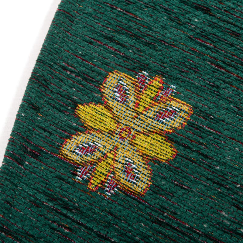 Rond vloerkleed Bolivian Etis Smaragd Green 55 - Floorpassion X Fred