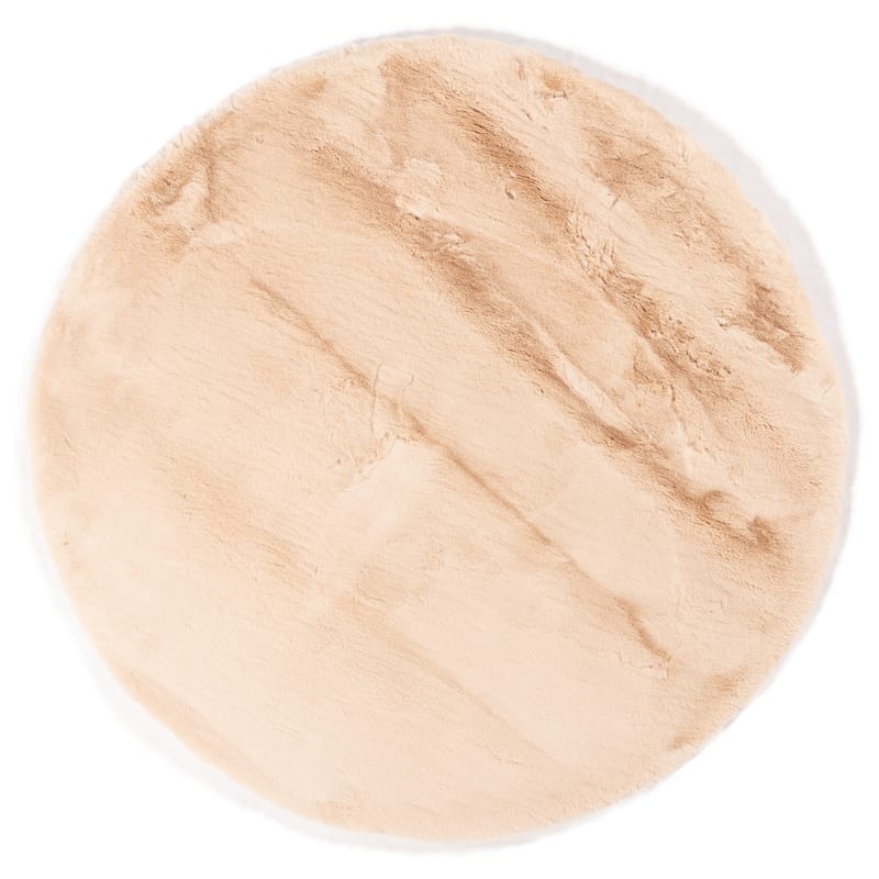 Hampton Soft Cream 12 - Rond hoogpolig vloerkleed