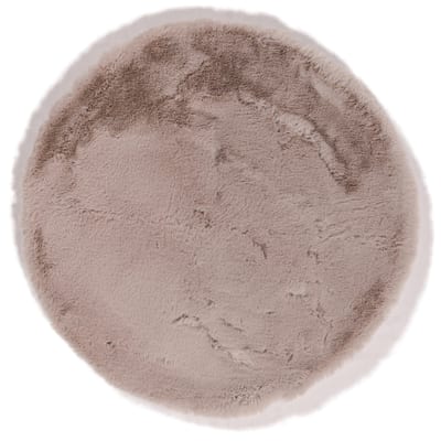 Fred van Leer Hampton Mauve Grey 13 - Rond hoogpolig vloerkleed 