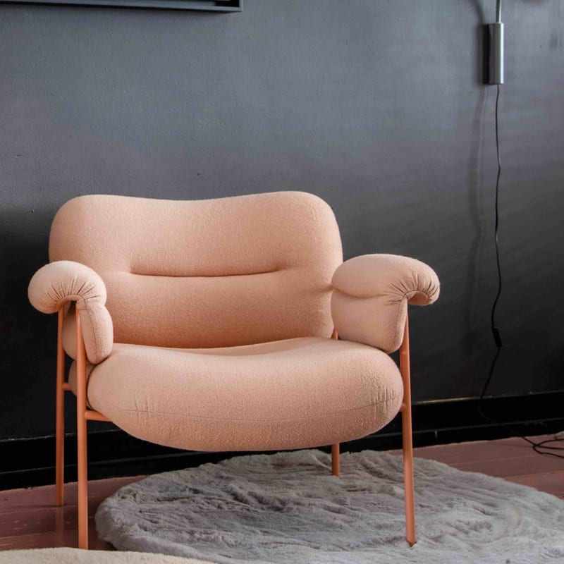 Hampton Mauve Grey 13 - Rond hoogpolig vloerkleed 