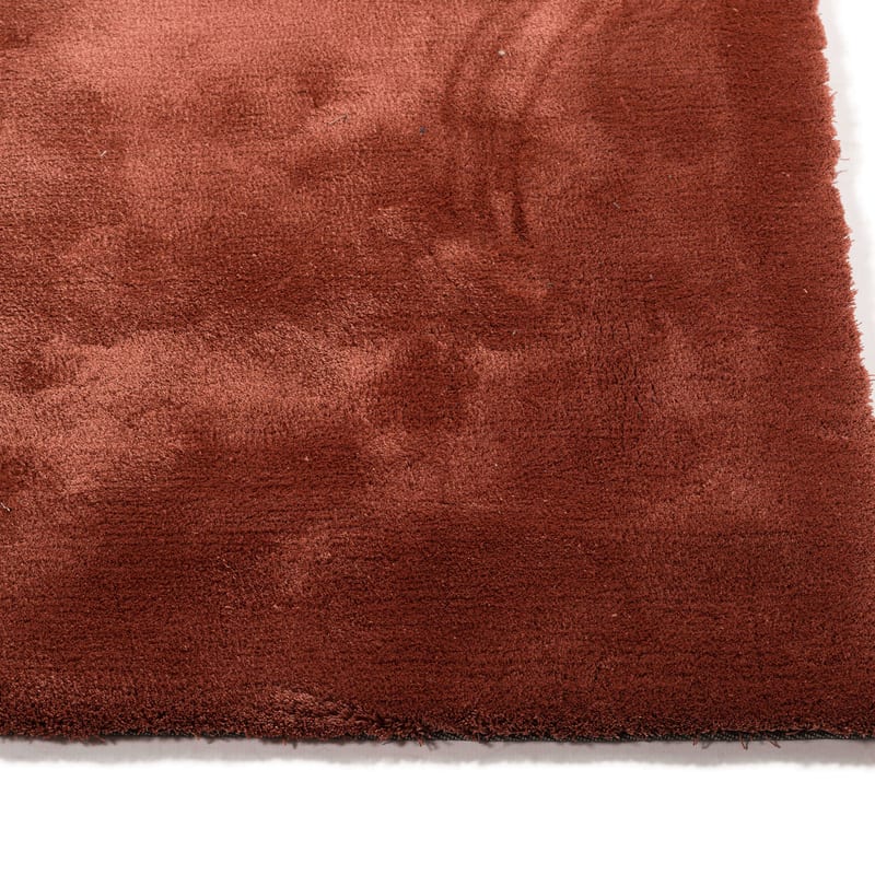Sandro 63  - Modern hoogpolig vloerkleed in Barn Red