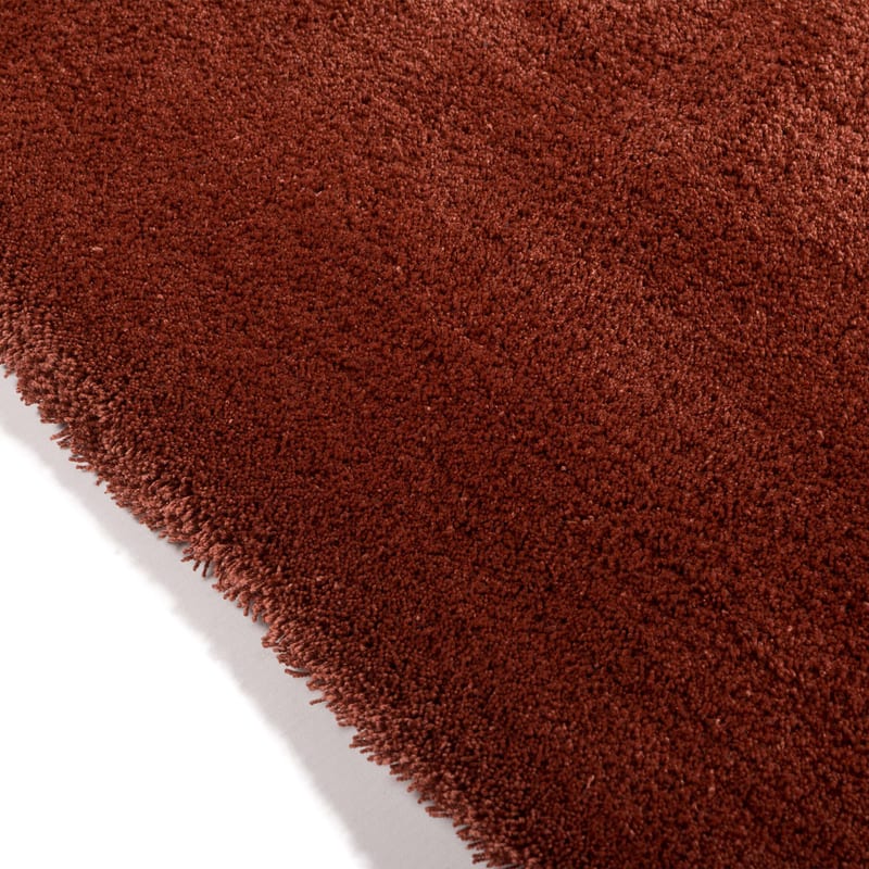 Sandro 63  - Modern hoogpolig vloerkleed in Barn Red