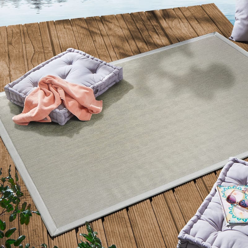 Outdoor vloerkleed Botanique - Zilvergrijs