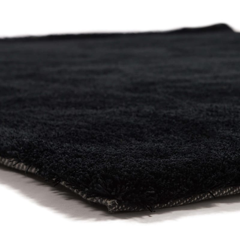 Sandro 25 - Hoogpolig vloerkleed in het Carbon Black