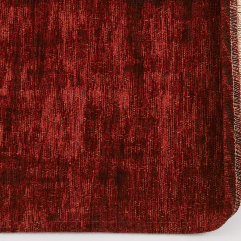 Réal 44 - Rond Vintage Vloerkleed Karmijn Rood