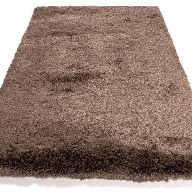 Dime 23- Luxe hoogpolig vloerkleed in Chocolate Grey