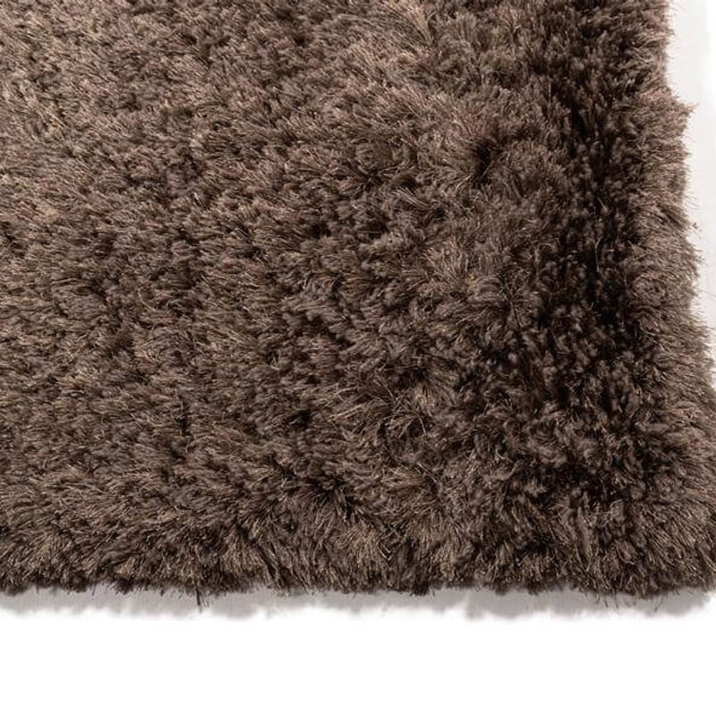Dime 23- Luxe hoogpolig vloerkleed in Chocolate Grey
