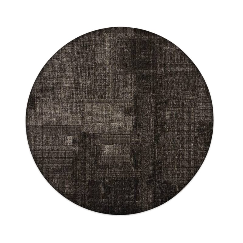 Mace 25 - Rond Vintage vloerkleed in Zwart