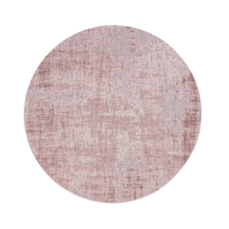 Réal 43 - Rond Vintage Vloerkleed poeder roze