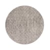 Floorpassion Noma 22 - Rond geometrisch vloerkleed in steengrijs met zachtgrijze lijnen Floorpassion Noma 22 - Rond geometrisch vloerkleed in steengrijs met zachtgrijze lijnen