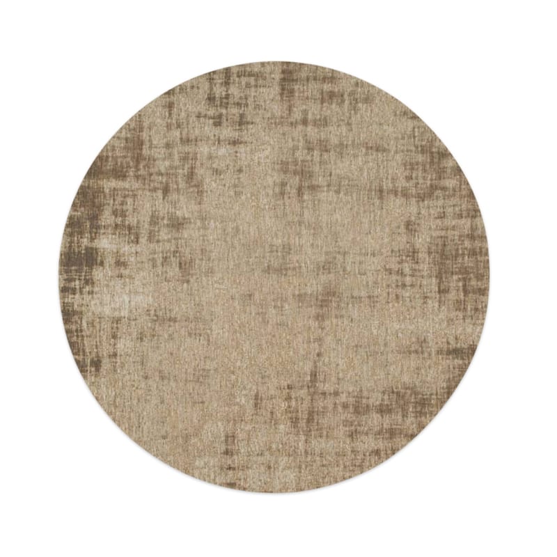 Réal 15 - Rond Vintage Vloerkleed beige