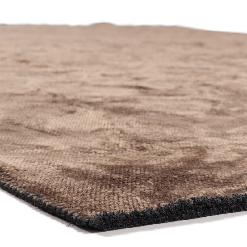 Velours vintage vloerkleed - Royce 18 donkerbruin