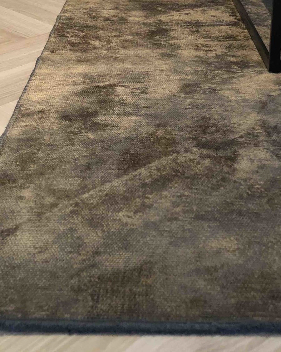 Velours vintage vloerkleed - Royce 18 donkerbruin