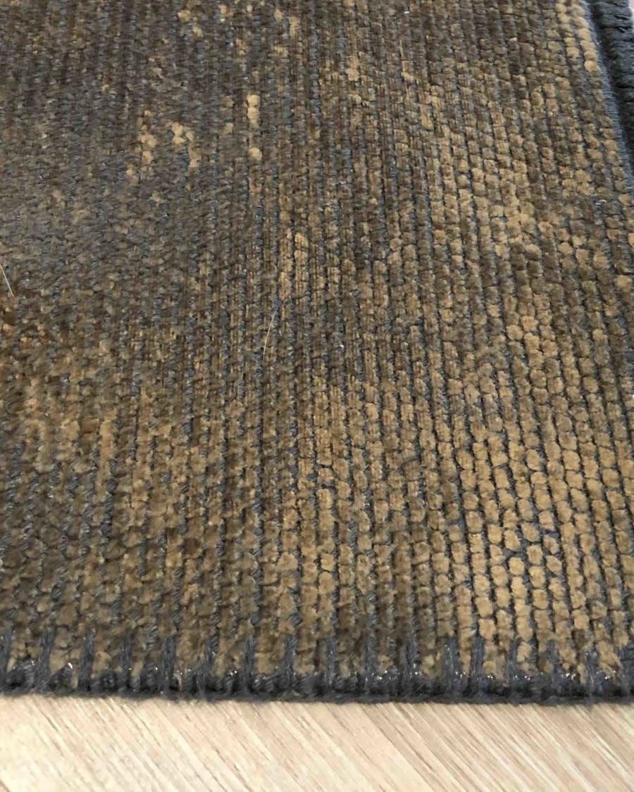 Velours vintage vloerkleed - Royce 18 donkerbruin