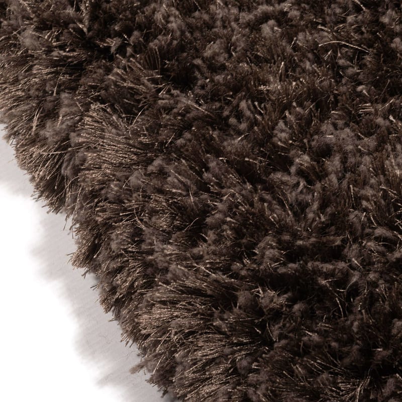 Dime 23- Luxe hoogpolig vloerkleed in Chocolate Grey