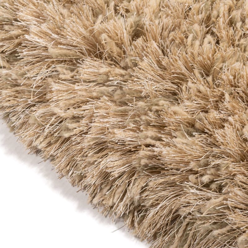 Dime 12 - Luxe Hoogpolig vloerkleed in Beige / Zand