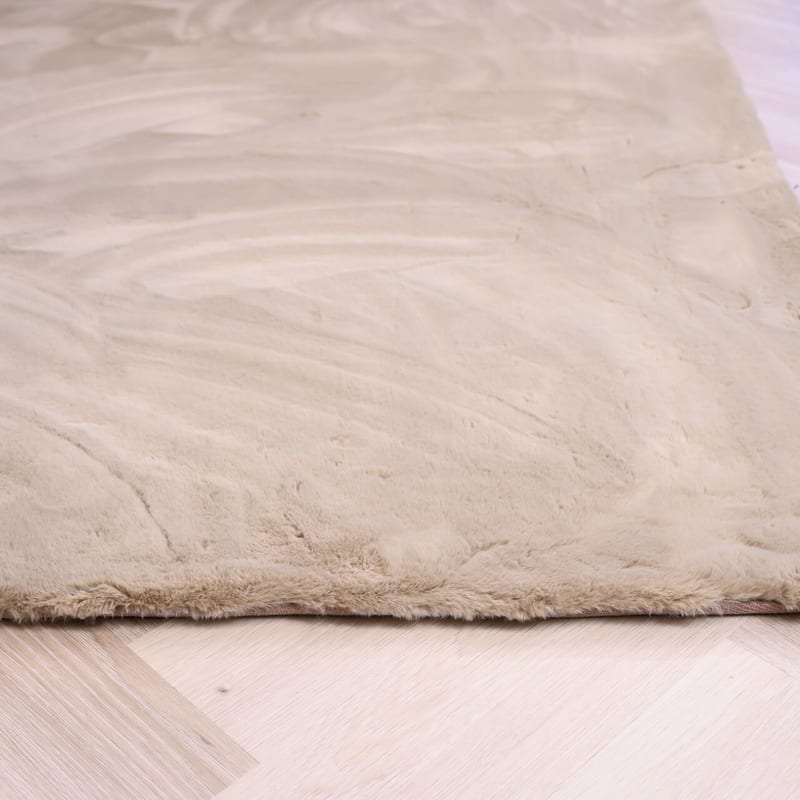 Fay Soft Beige 13 - zacht hoogpolig vloerkleed in beige kleur