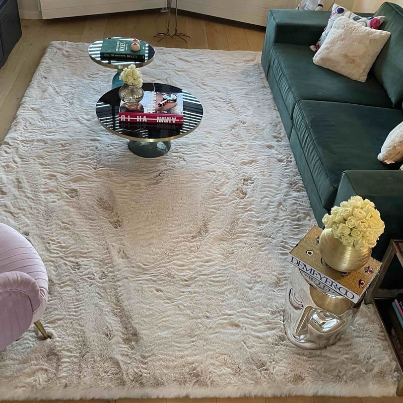 Hampton Ecru 10 - Premium zacht hoogpolig vloerkleed