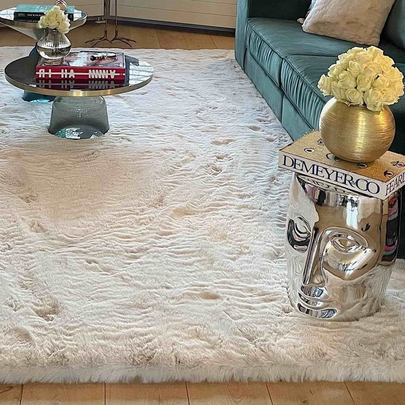 Hampton Ecru 10 - Premium zacht hoogpolig vloerkleed