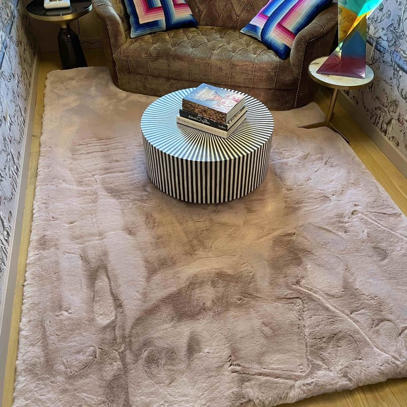 Hampton Soft Pink 42 - Premium zacht hoogpolig vloerkleed