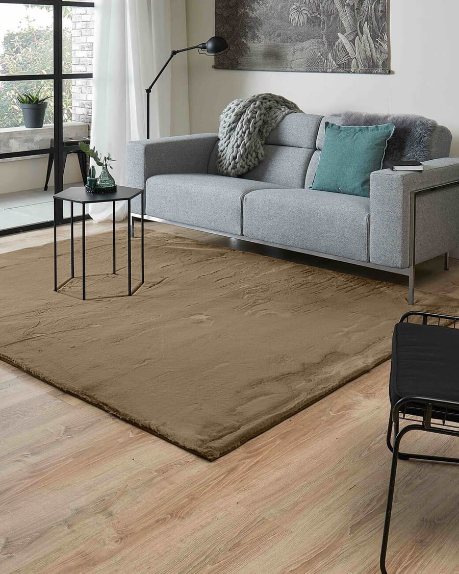 Fay Soft - Zacht hoogpolig vloerkleed in Faded Green 55