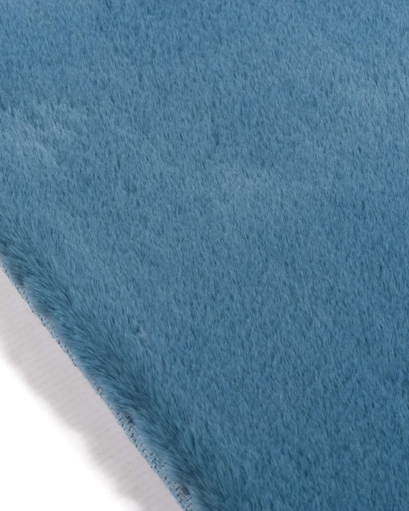 Floorpassion Fay Soft azuurblauw 33 - Rond vloerkleed zacht 