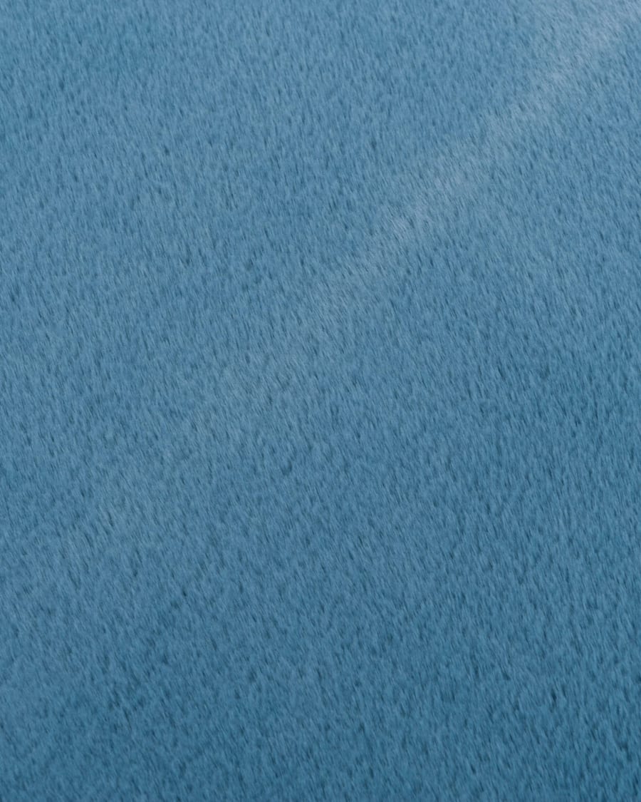 Fay Soft azuurblauw 33 - Rond vloerkleed zacht 