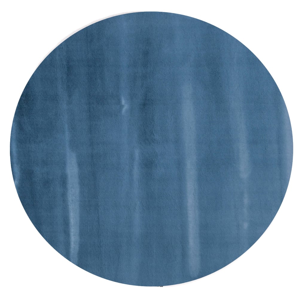 Fay Soft azuurblauw 33 - Rond vloerkleed zacht 