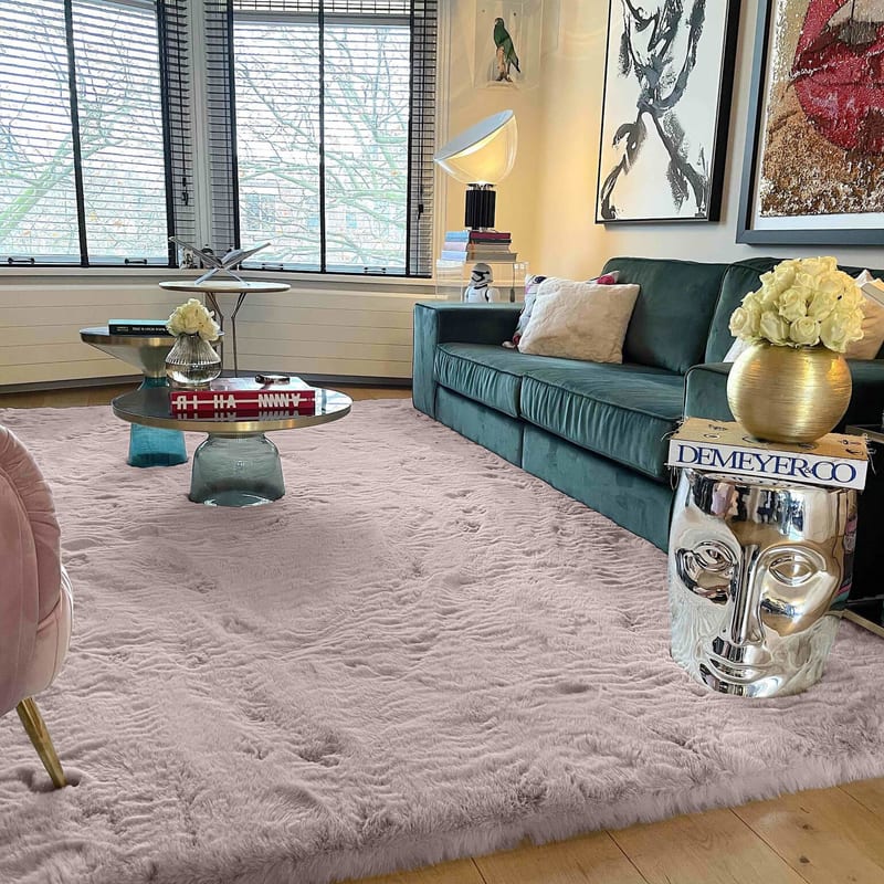 Hampton Mauve Grey 13 - Premium zacht hoogpolig vloerkleed