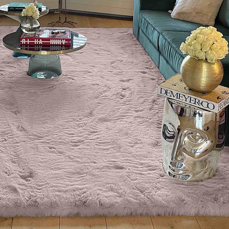 Hampton Mauve Grey 13 - Premium zacht hoogpolig vloerkleed