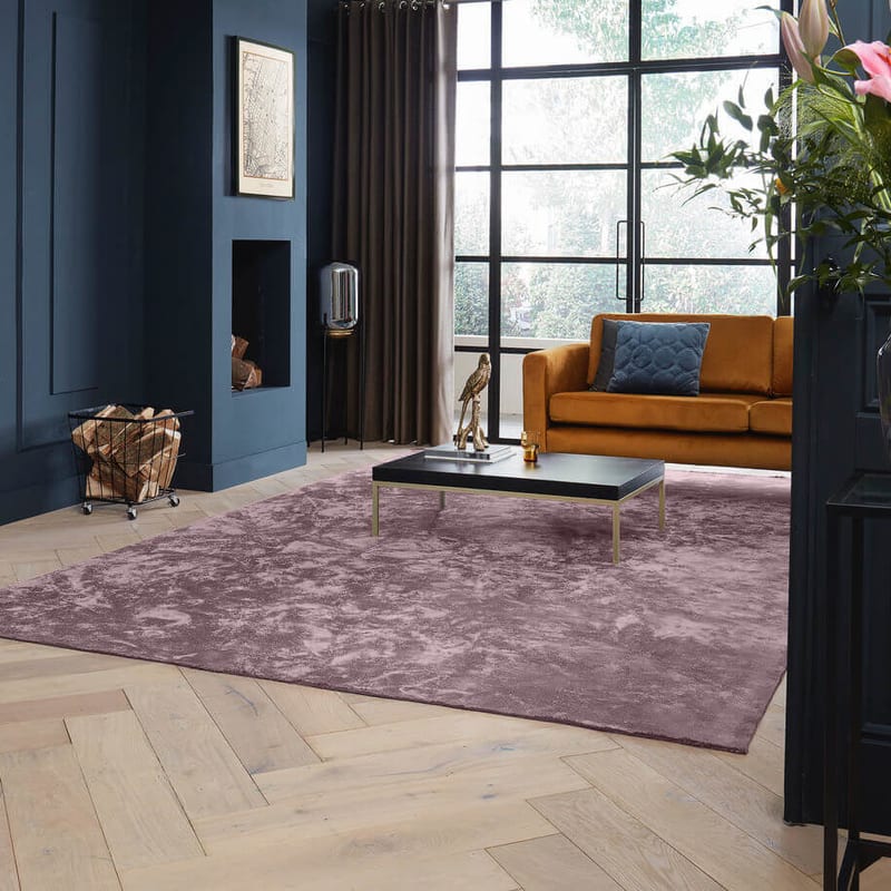 Velours vintage vloerkleed - Royce 43 - Dark Pink