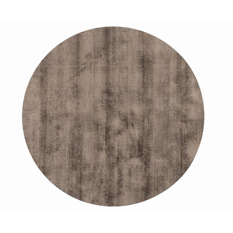 Crushed Velvet 18 - Rond vloerkleed viscose in Tin Grey