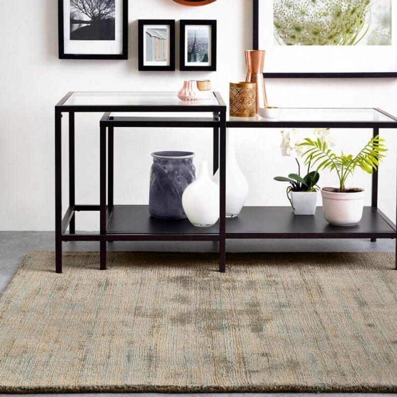 Ryker 53 - Velvet Viscose Vloerkleed Taupe Mix