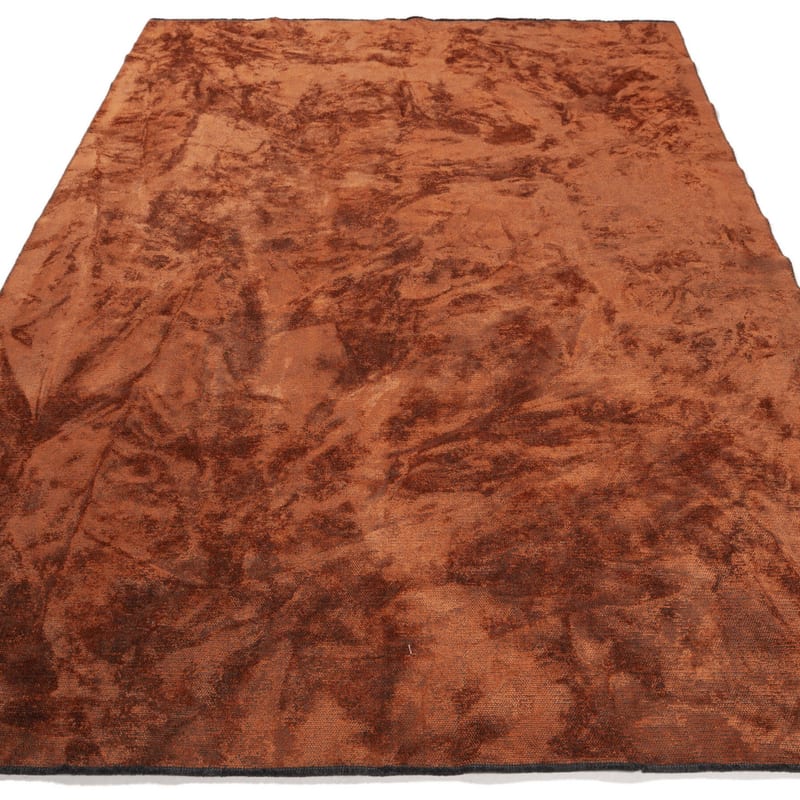Velours vintage vloerkleed - Royce 63 -Terra Orange