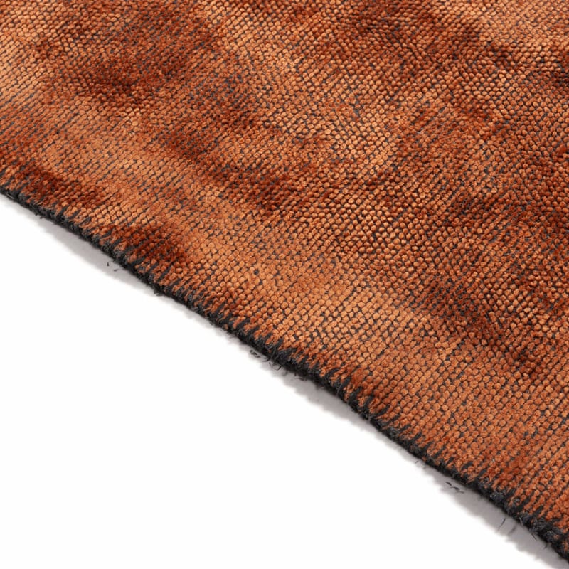 Velours vintage vloerkleed - Royce 63 -Terra Orange
