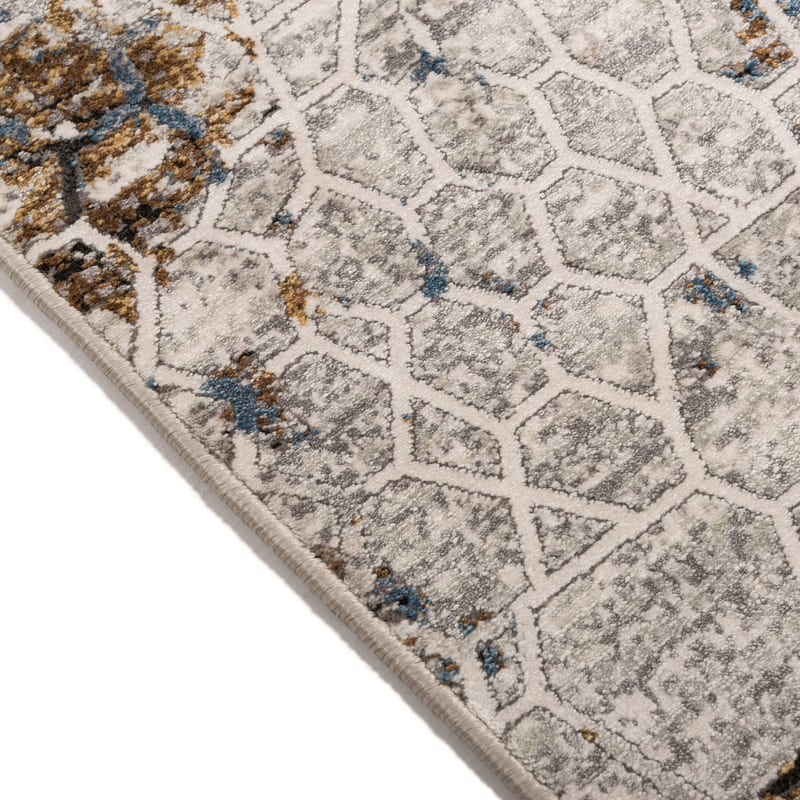 Safi 13 - Exclusief vintage tapijt in beige en bruin mix