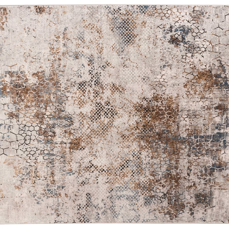 Safi 13 - Exclusief vintage tapijt in beige en bruin mix