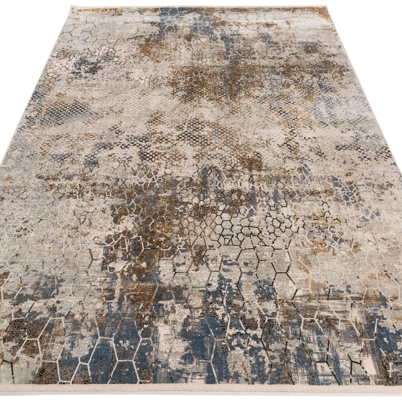 Safi 13 - Exclusief vintage tapijt in beige en bruin mix