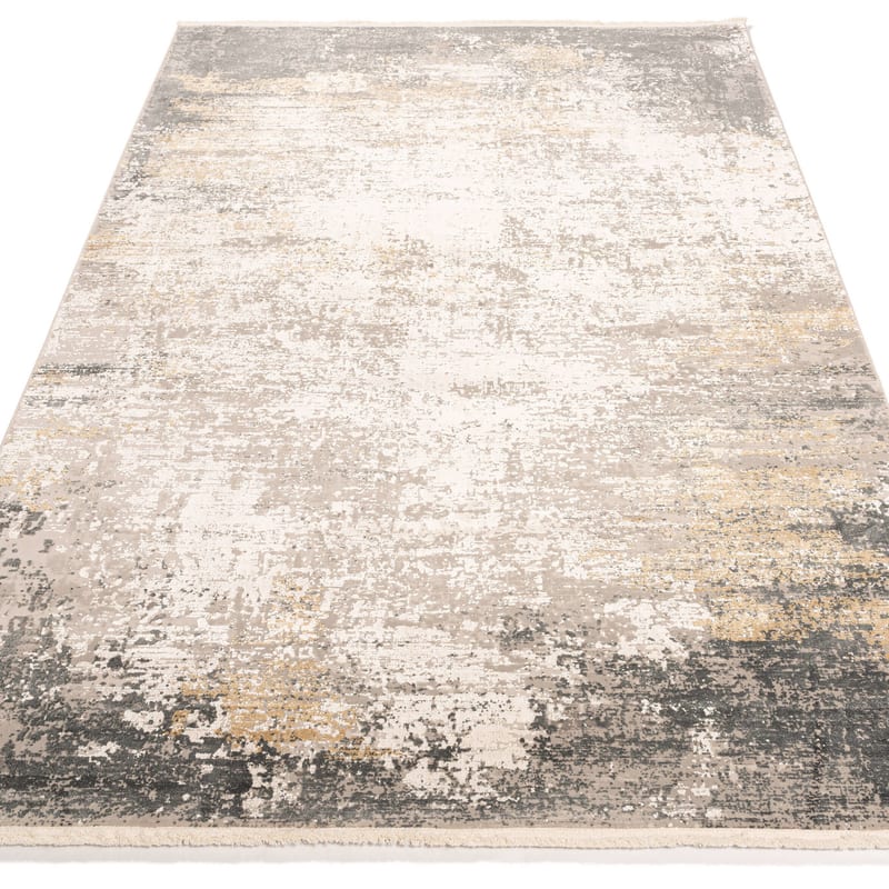 Safi 69 - Exclusief vintage tapijt in grijs/beige mix
